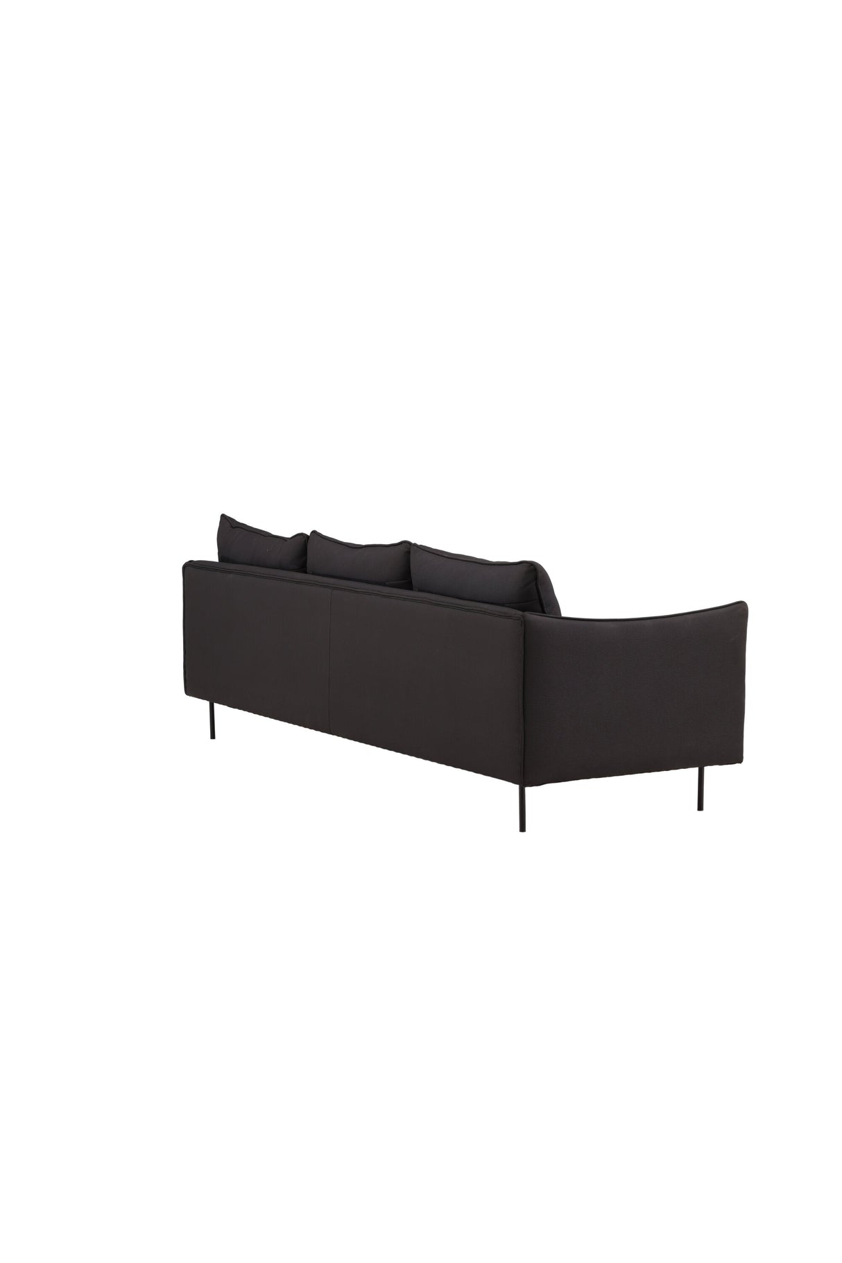 Brunskär 3 - Sitzer Sofa - schwarz/Polyester - 3 - Sitzer Sofas - ALVAHOME