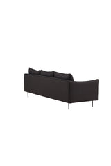 Brunskär 3 - Sitzer Sofa - schwarz/Polyester - 3 - Sitzer Sofas - ALVAHOME