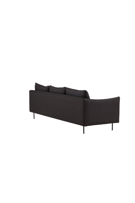 Brunskär 3 - Sitzer Sofa - schwarz/Polyester - 3 - Sitzer Sofas - ALVAHOME