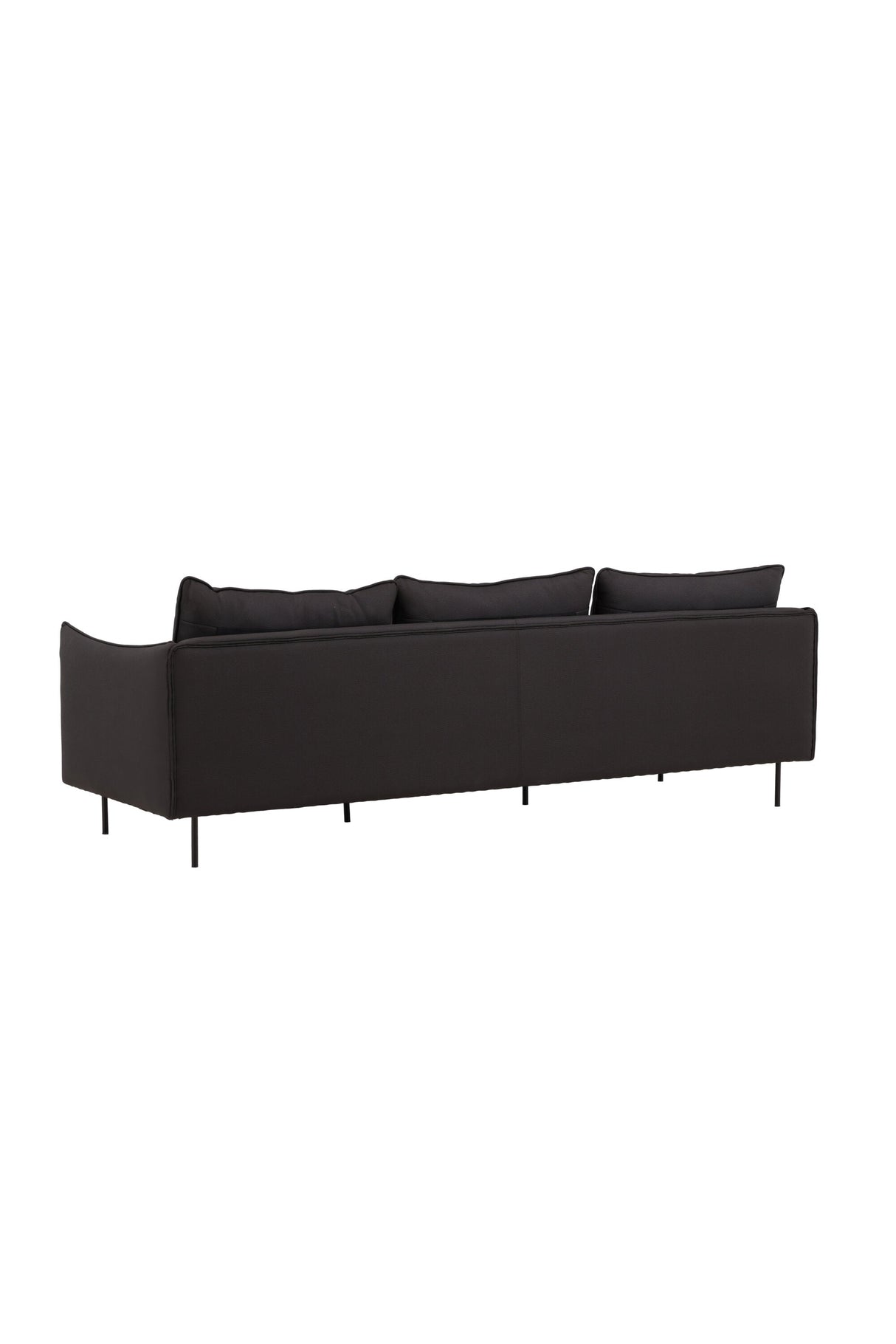 Brunskär 3 - Sitzer Sofa - schwarz/Polyester - 3 - Sitzer Sofas - ALVAHOME