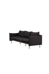 Brunskär 3 - Sitzer Sofa - schwarz/Polyester - 3 - Sitzer Sofas - ALVAHOME