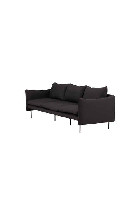 Brunskär 3 - Sitzer Sofa - schwarz/Polyester - 3 - Sitzer Sofas - ALVAHOME
