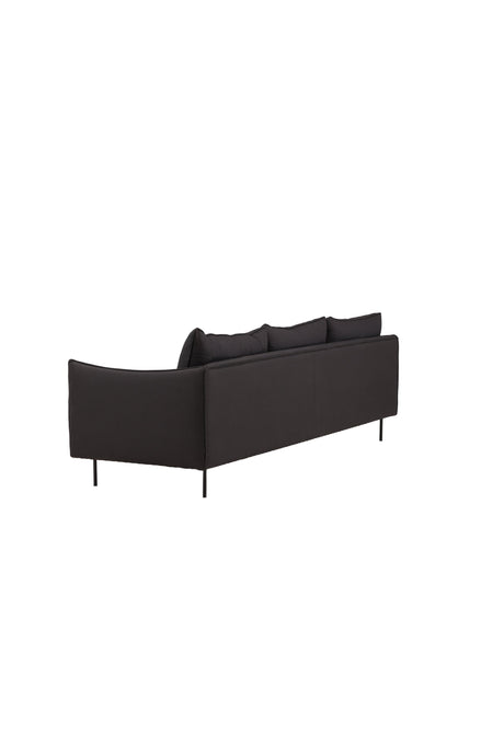 Brunskär 3 - Sitzer Sofa - schwarz/Polyester - 3 - Sitzer Sofas - ALVAHOME