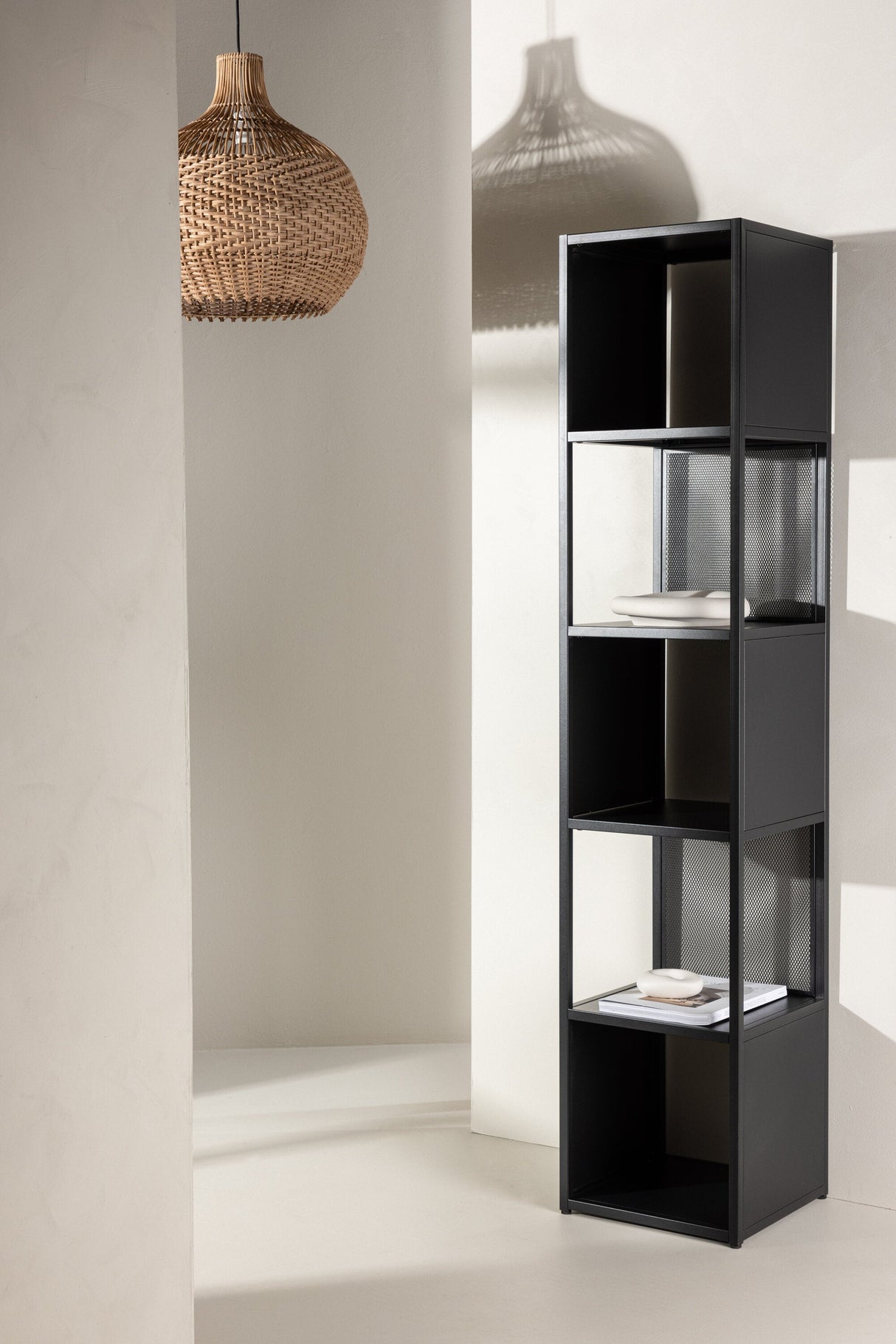 Buenos Aires Regal - schwarz/Stahl - Regale - ALVAHOME