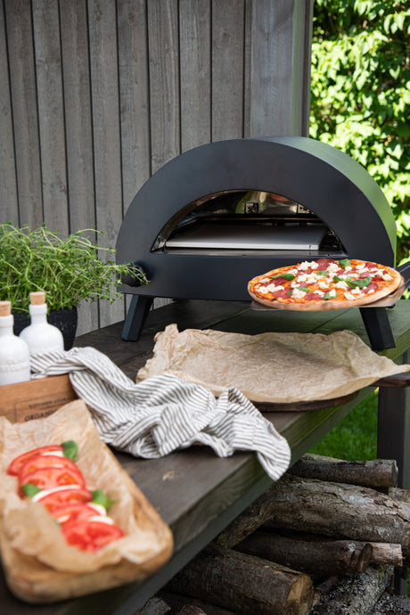 Bukom Pizzaofen - schwarz/Stahl - Pizzaöfen - ALVAHOME