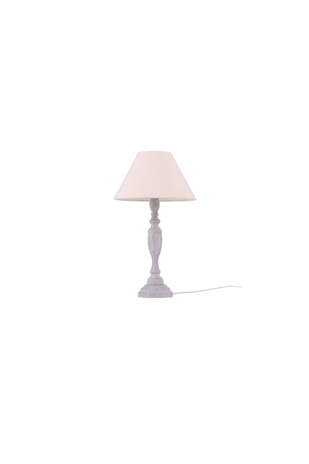 Caen Tischlampe - beige/Holz - Tischlampen - ALVAHOME