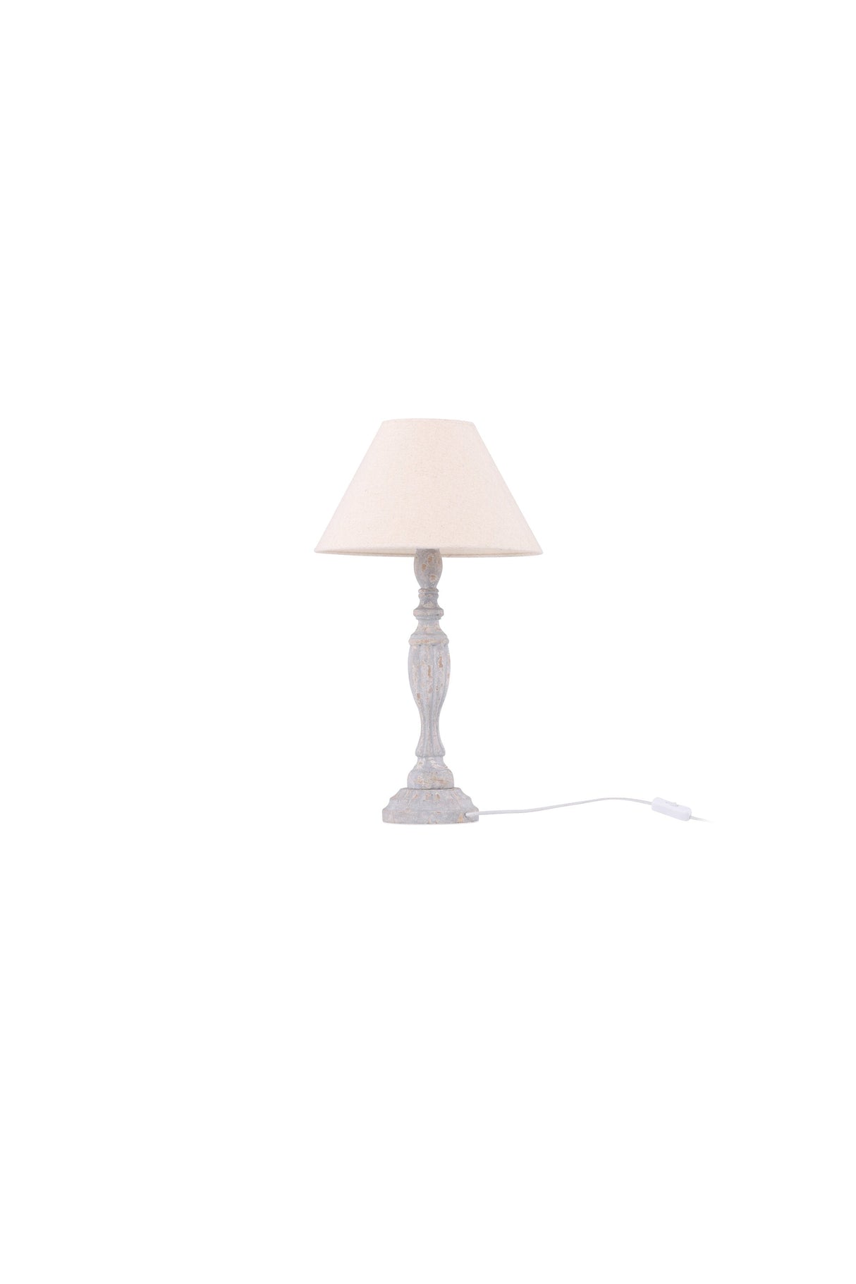 Caen Tischlampe - beige/Holz - Tischlampen - ALVAHOME