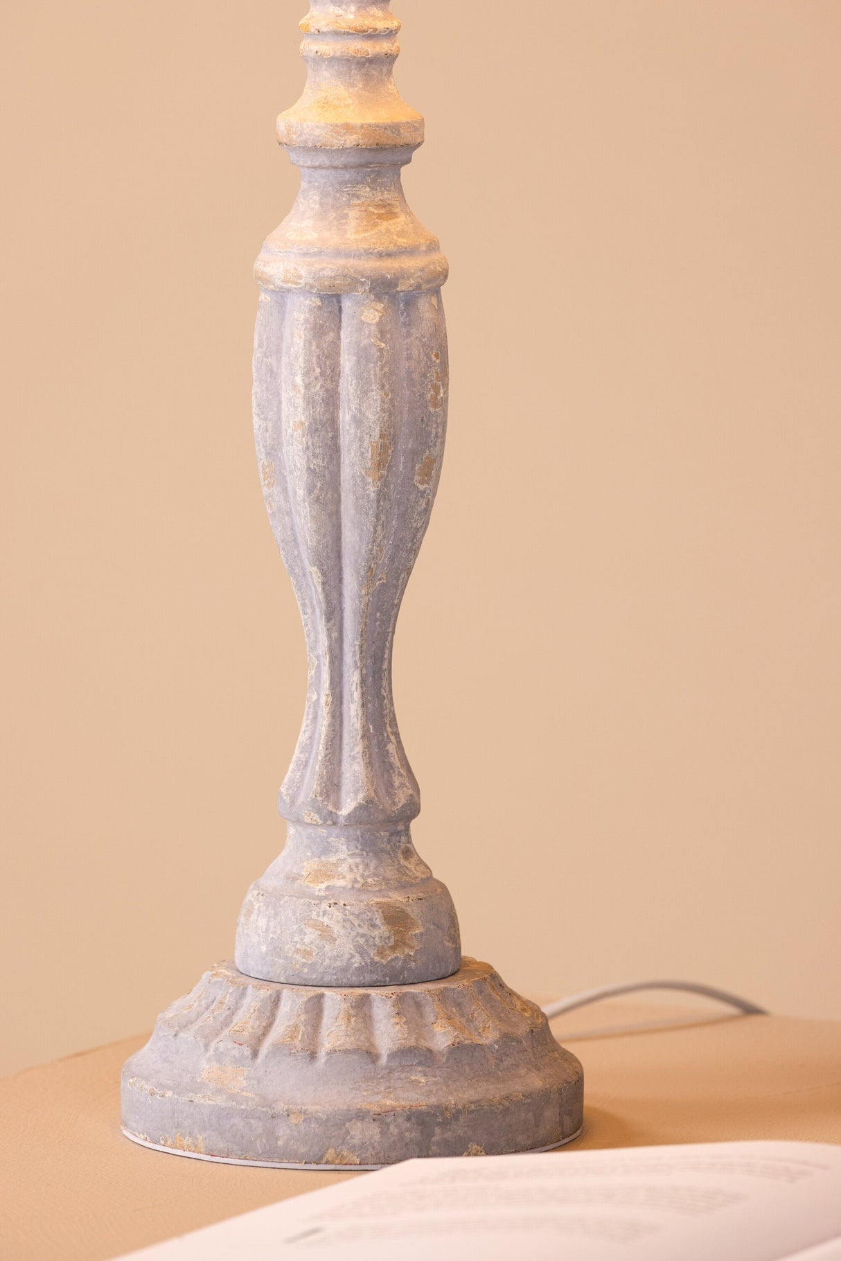 Caen Tischlampe - beige/Holz - Tischlampen - ALVAHOME