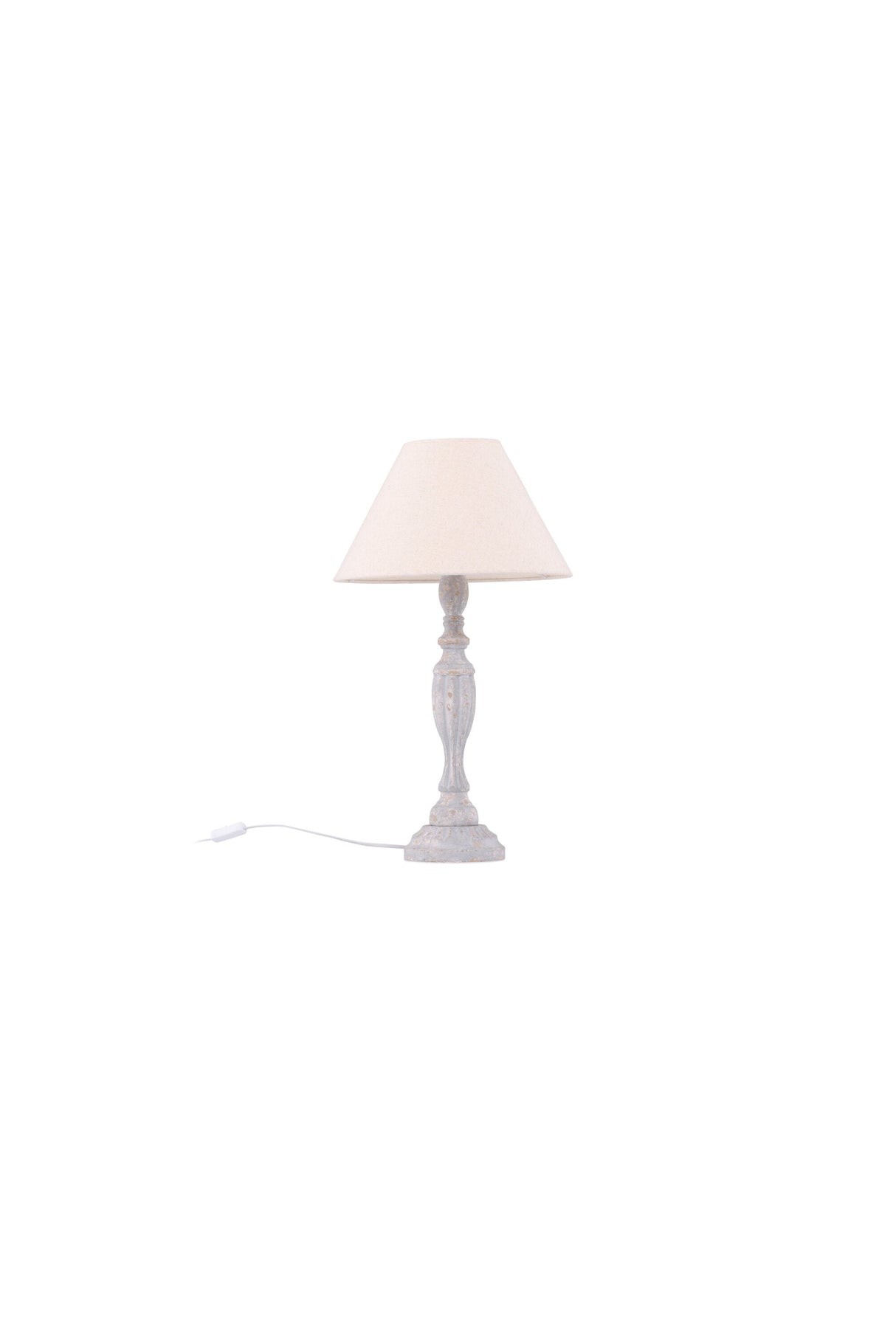 Caen Tischlampe - beige/Holz - Tischlampen - ALVAHOME