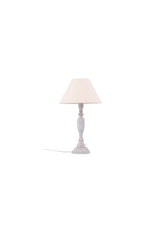 Caen Tischlampe - beige/Holz - Tischlampen - ALVAHOME