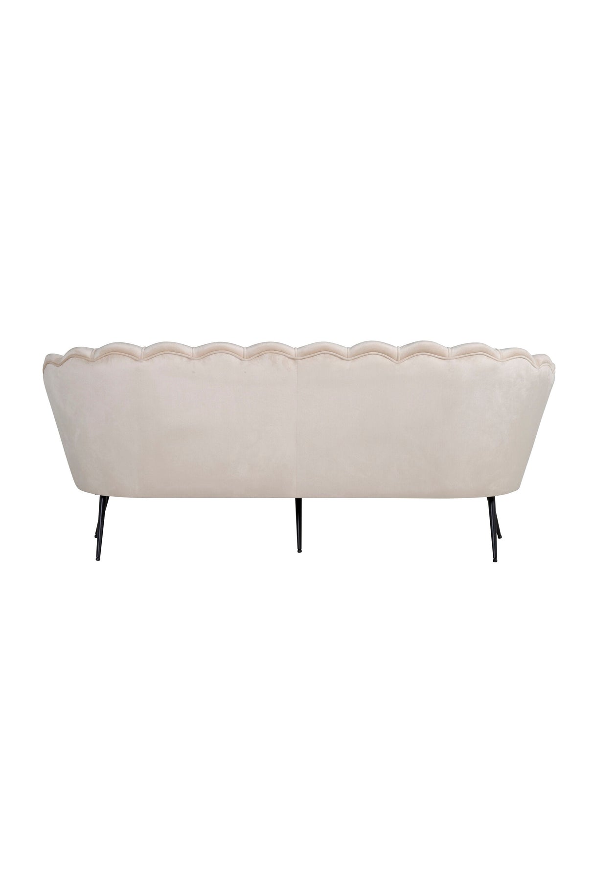 Calais 3 - Sitzer Sofa - beige/Polyester - Samt - 3 - Sitzer Sofas - ALVAHOME