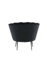 Calais Sessel - schwarz/Polyester - Samt - Sessel - ALVAHOME