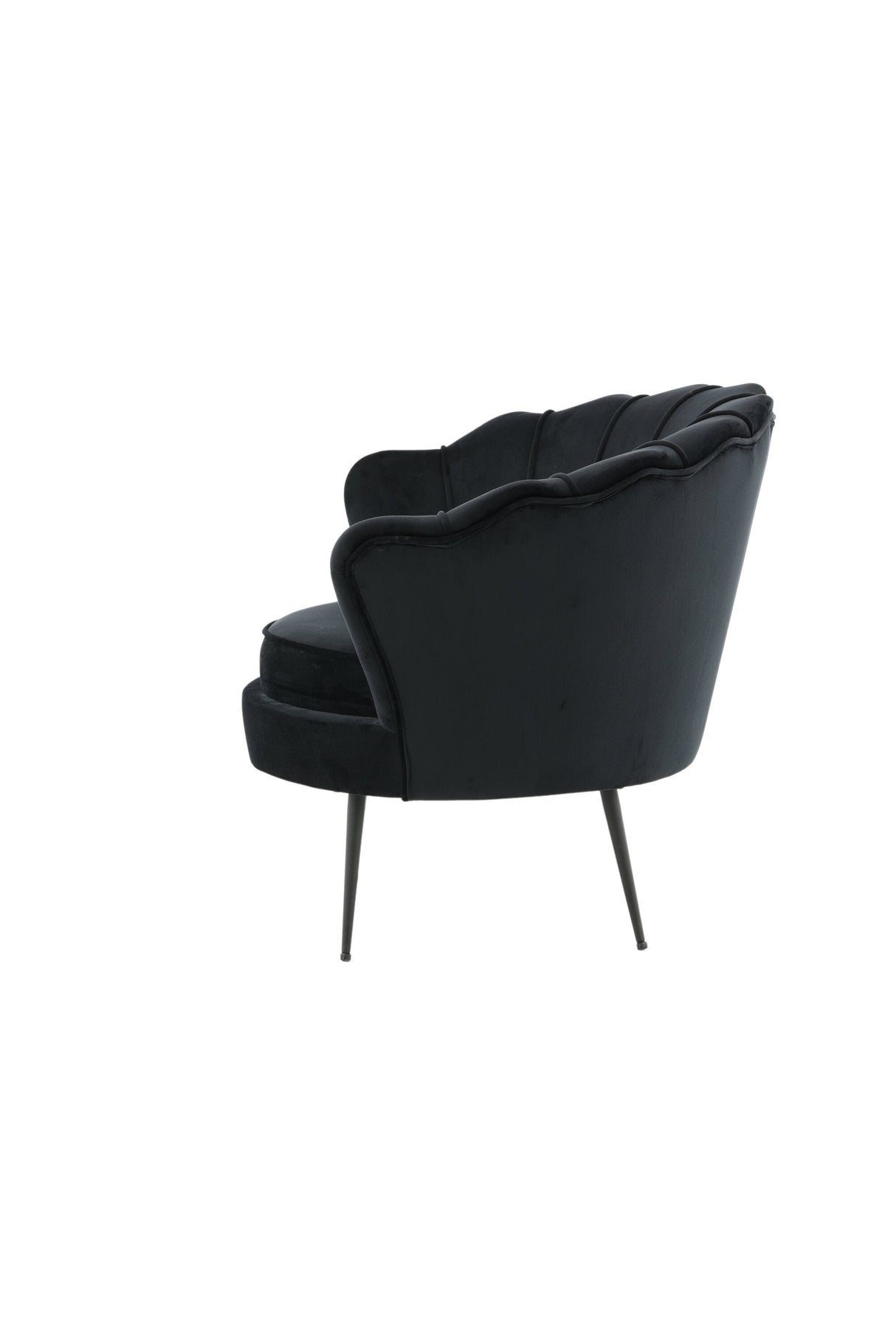 Calais Sessel - schwarz/Polyester - Samt - Sessel - ALVAHOME