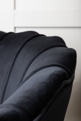 Calais Sessel - schwarz/Polyester - Samt - Sessel - ALVAHOME