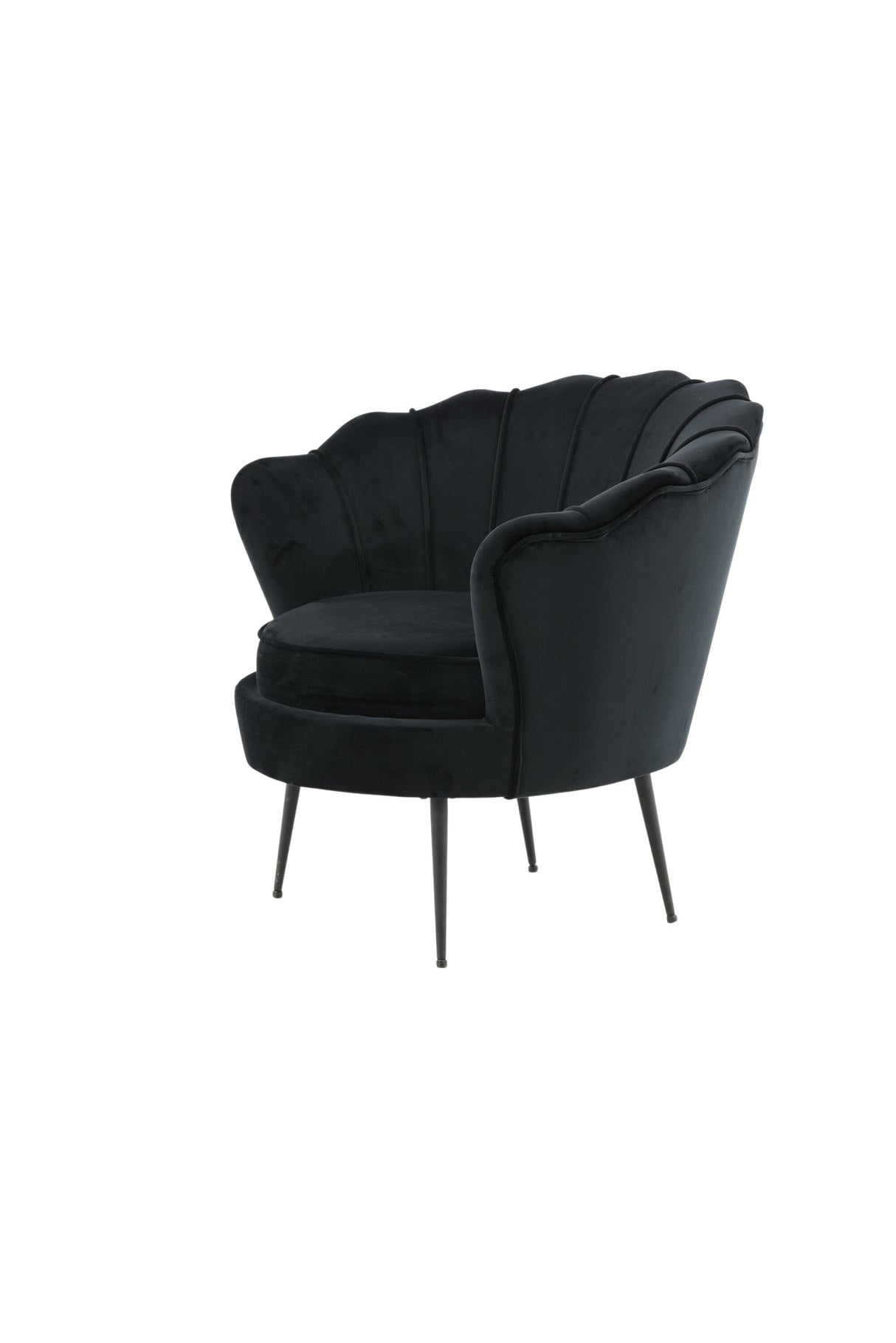 Calais Sessel - schwarz/Polyester - Samt - Sessel - ALVAHOME
