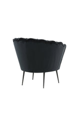 Calais Sessel - schwarz/Polyester - Samt - Sessel - ALVAHOME