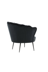 Calais Sessel - schwarz/Polyester - Samt - Sessel - ALVAHOME