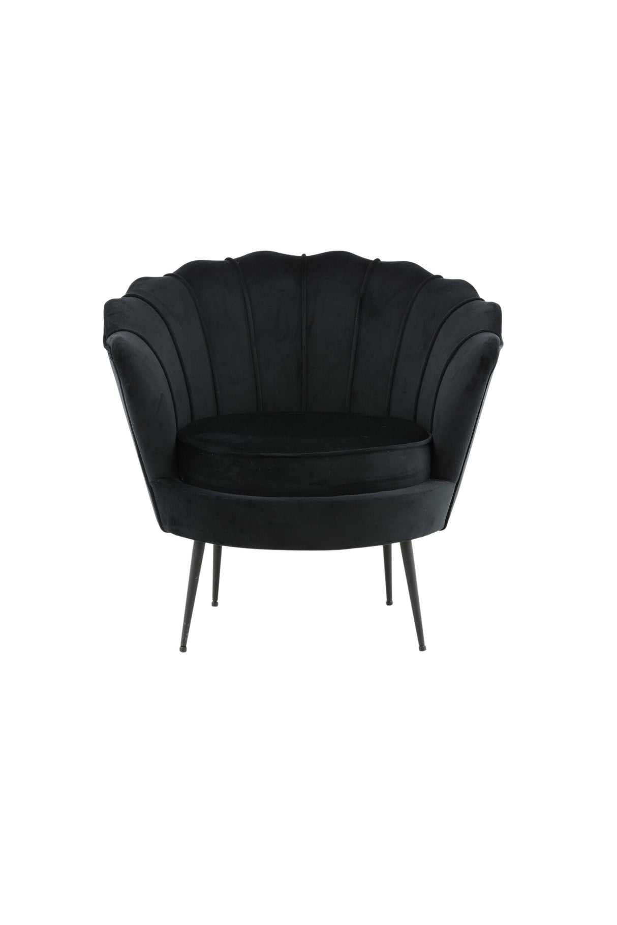 Calais Sessel - schwarz/Polyester - Samt - Sessel - ALVAHOME