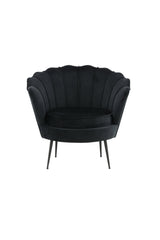 Calais Sessel - schwarz/Polyester - Samt - Sessel - ALVAHOME