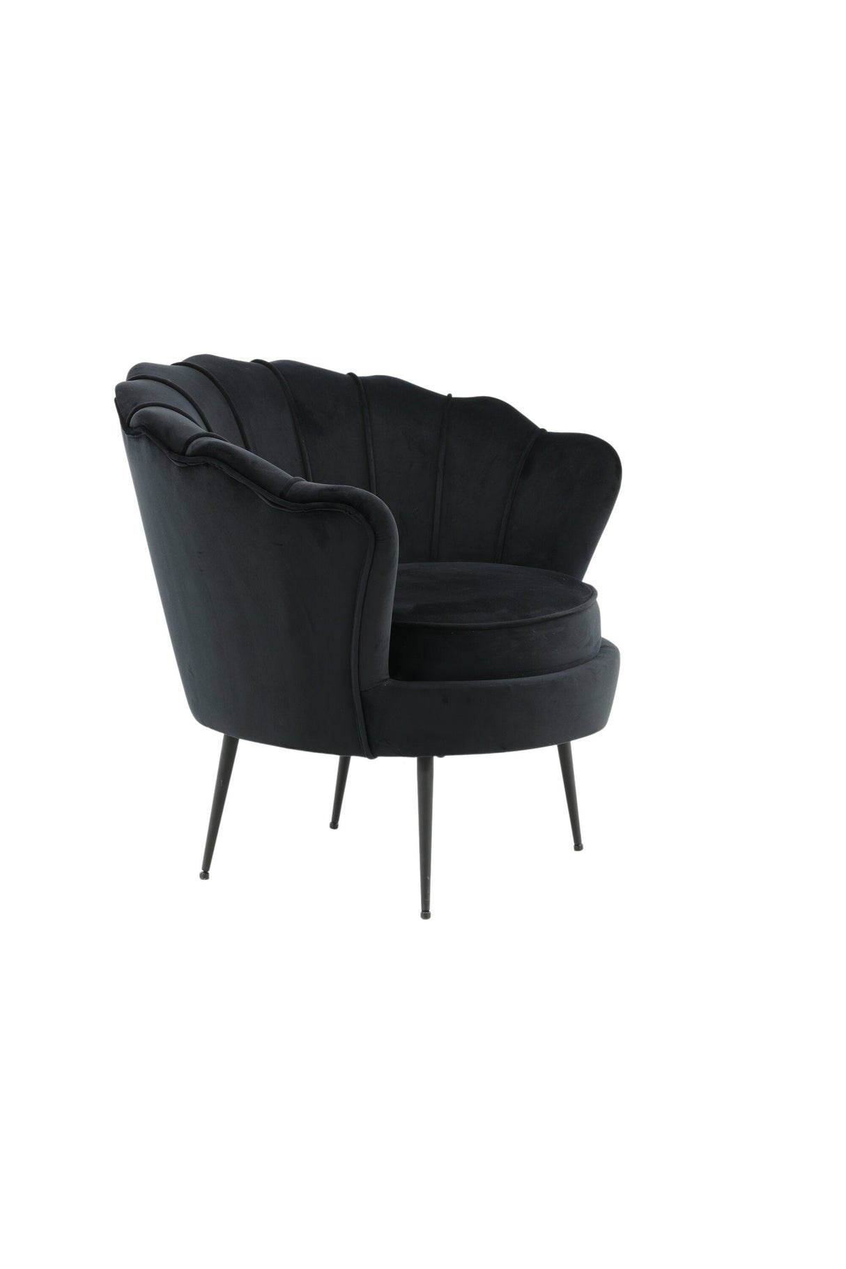 Calais Sessel - schwarz/Polyester - Samt - Sessel - ALVAHOME