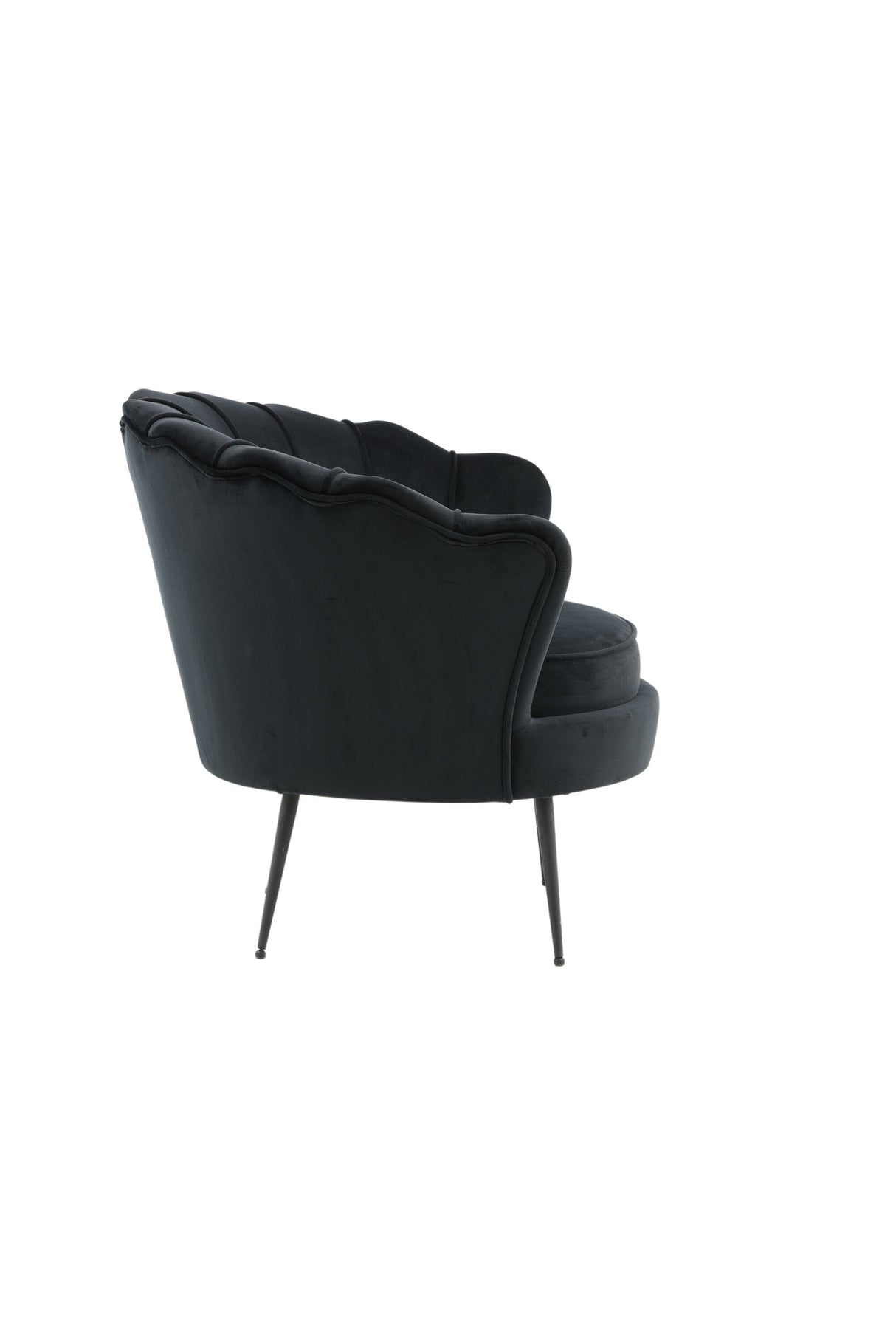Calais Sessel - schwarz/Polyester - Samt - Sessel - ALVAHOME