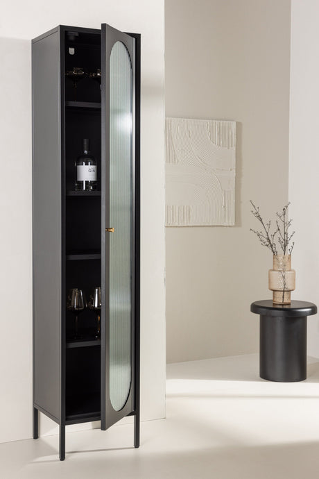 Cali Schrank - schwarz/Stahl - Schränke - ALVAHOME