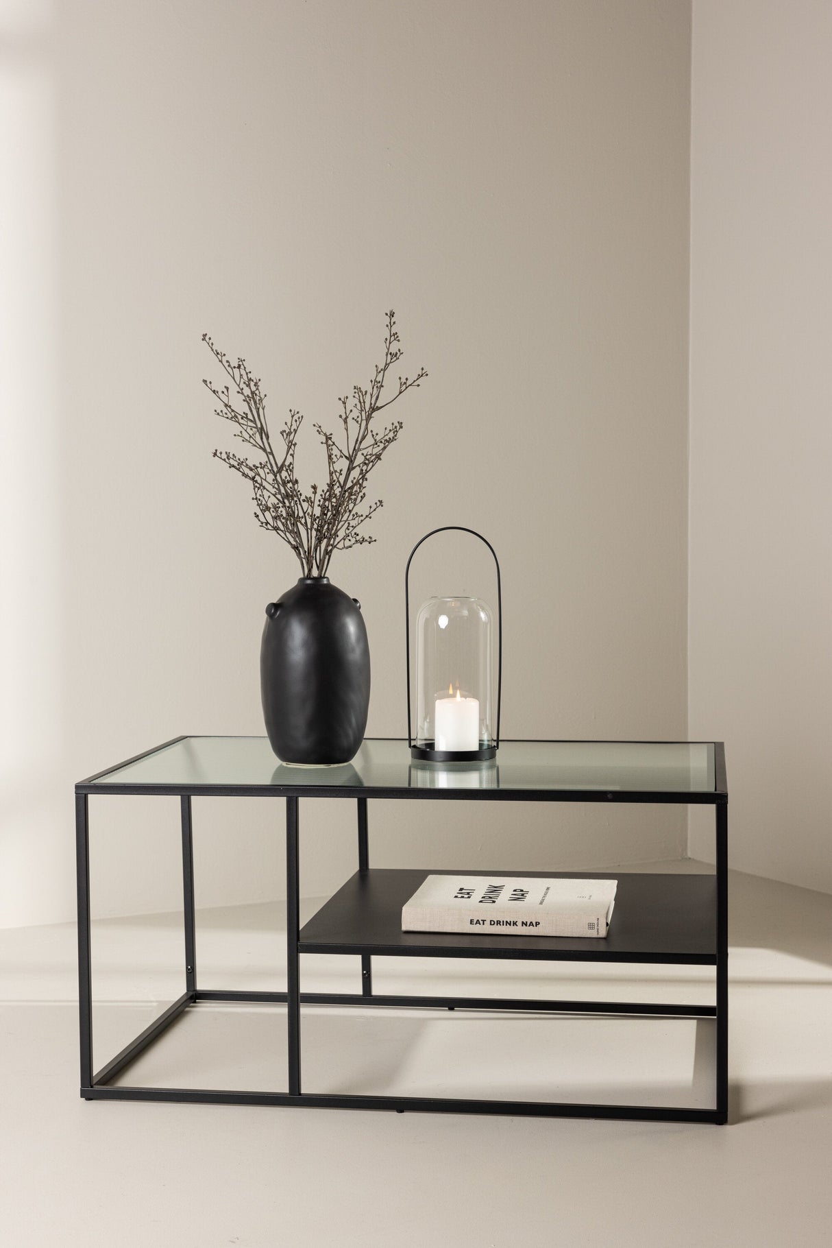 Campinas Couchtisch - schwarz/Stahl - Couchtische - ALVAHOME