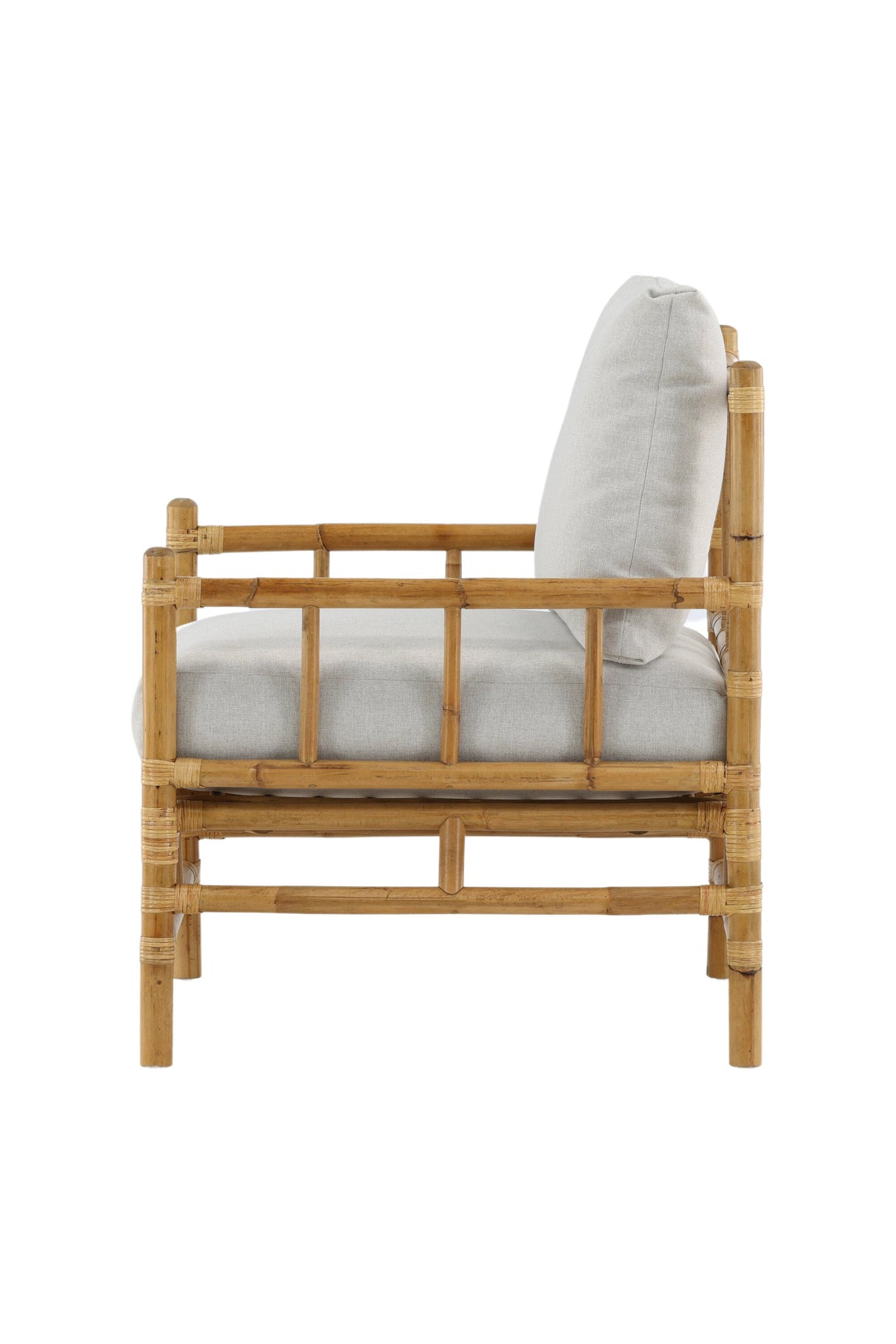 Cane Outdoor - Sessel - hellgrau/Rattan - Outdoor - Sessel - ALVAHOME