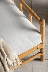 Cane Outdoor - Sessel - hellgrau/Rattan - Outdoor - Sessel - ALVAHOME