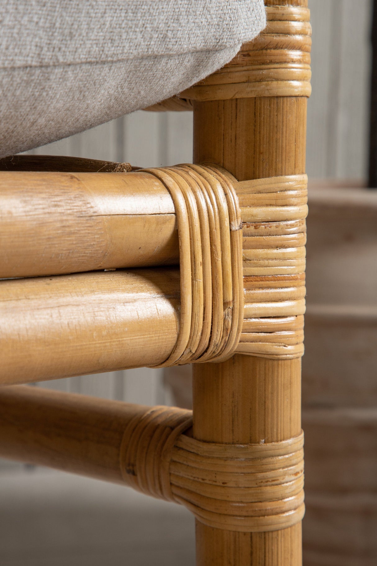 Cane Outdoor - Sessel - hellgrau/Rattan - Outdoor - Sessel - ALVAHOME
