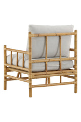 Cane Outdoor - Sessel - hellgrau/Rattan - Outdoor - Sessel - ALVAHOME