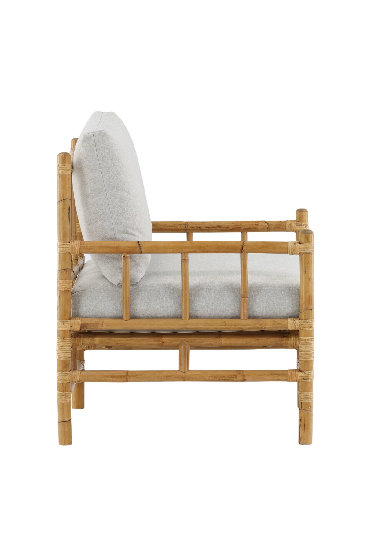 Cane Outdoor - Sessel - hellgrau/Rattan - Outdoor - Sessel - ALVAHOME