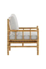 Cane Outdoor - Sessel - hellgrau/Rattan - Outdoor - Sessel - ALVAHOME