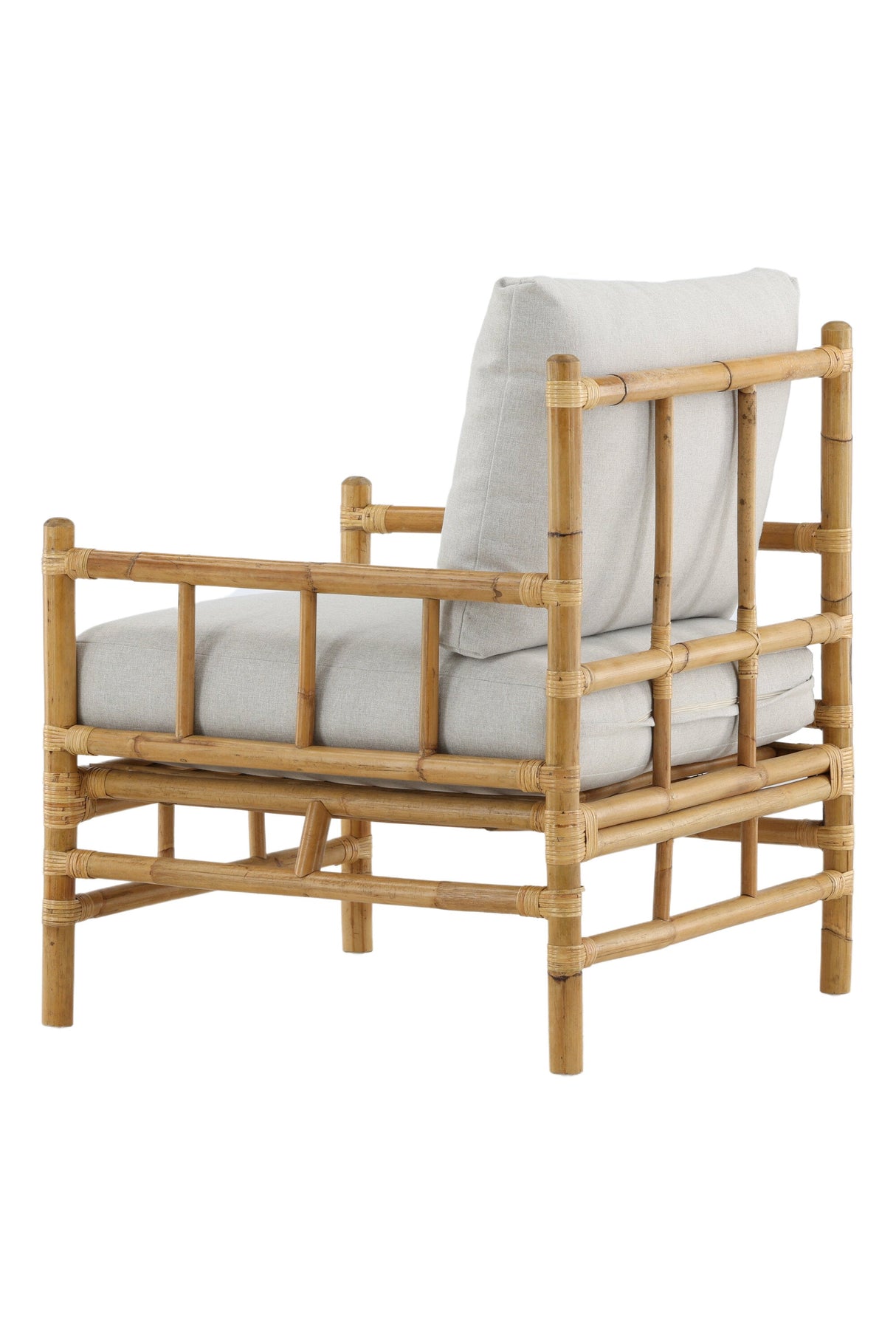 Cane Outdoor - Sessel - hellgrau/Rattan - Outdoor - Sessel - ALVAHOME