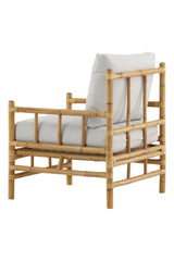 Cane Outdoor - Sessel - hellgrau/Rattan - Outdoor - Sessel - ALVAHOME