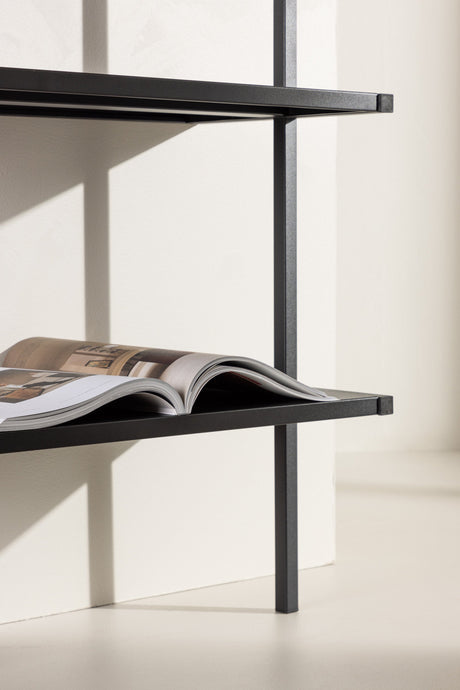 Caracas Regal - schwarz/Stahl - Regale - ALVAHOME