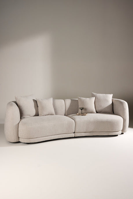 Cielo 3 - Sitzer Sofa - beige/Bouclé - 3 - Sitzer Sofas - ALVAHOME