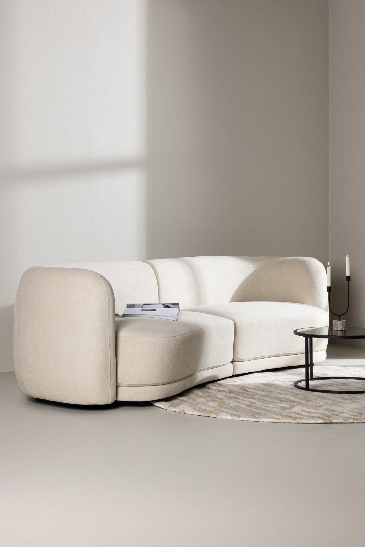 Cielo 3 - Sitzer Sofa - beige/Polyester - 3 - Sitzer Sofas - ALVAHOME