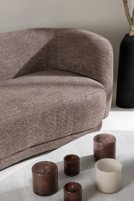 Cielo 3 - Sitzer Sofa - braun/Bouclé - 3 - Sitzer Sofas - ALVAHOME