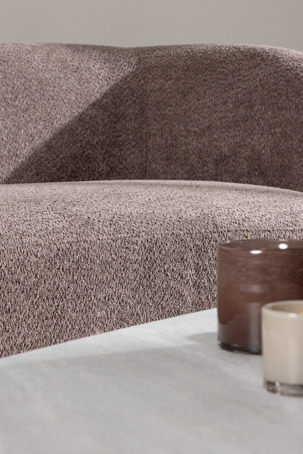 Cielo 3 - Sitzer Sofa - braun/Bouclé - 3 - Sitzer Sofas - ALVAHOME