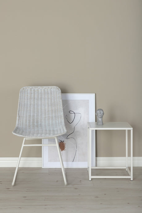 Cirebon Esszimmerstuhl - weiß/Rattan - Essstühle - ALVAHOME
