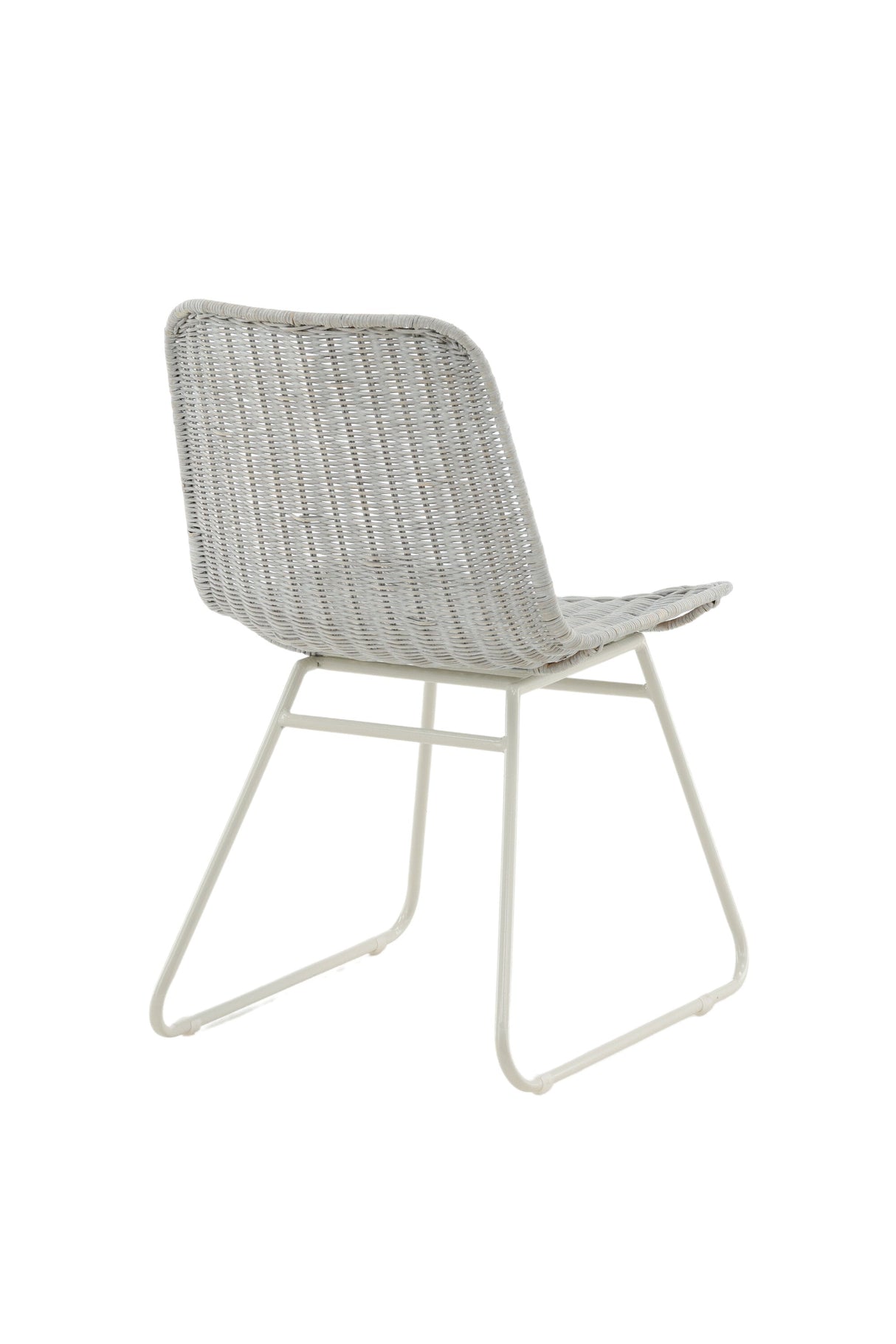 Cirebon Esszimmerstuhl - weiß/Rattan - Essstühle - ALVAHOME