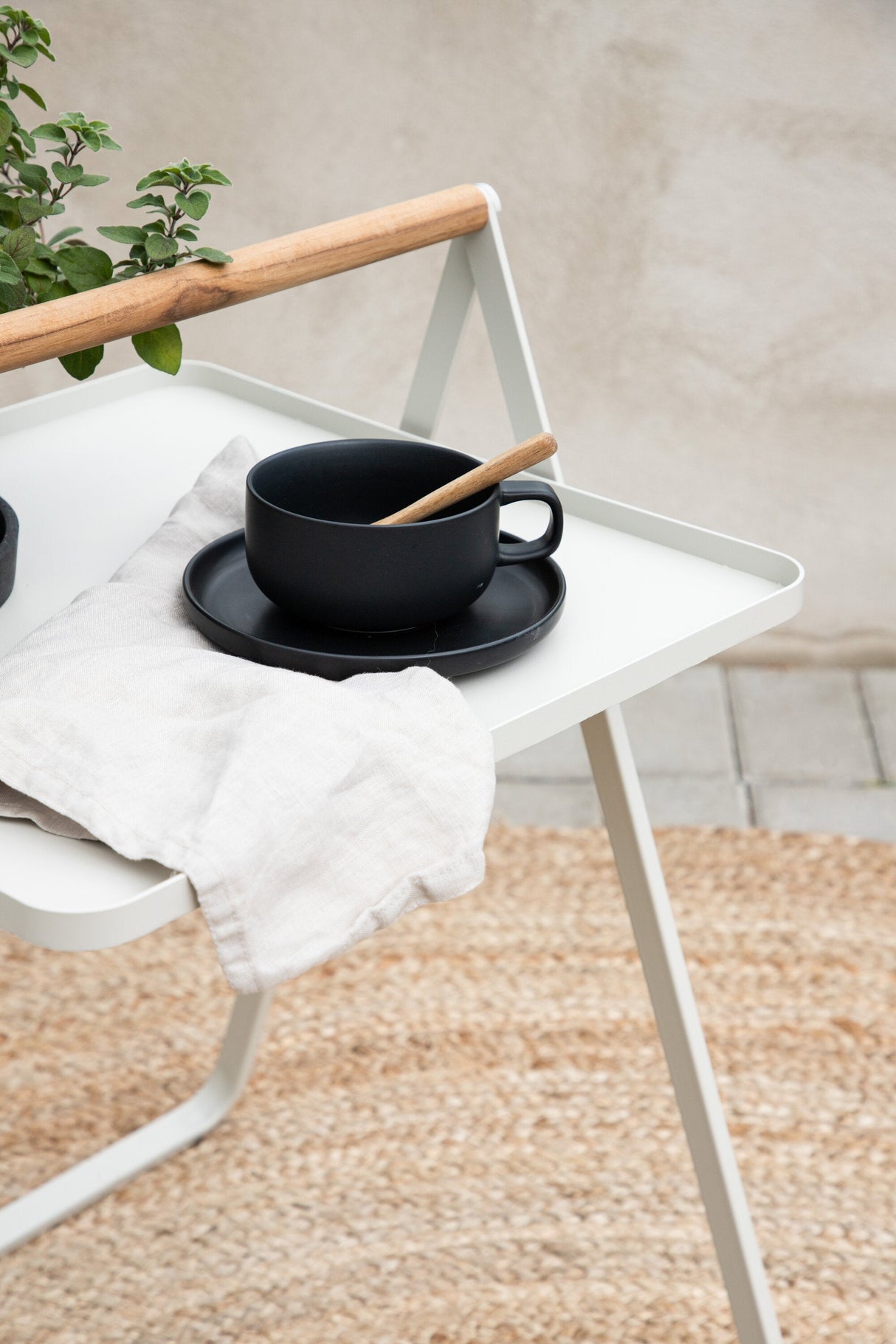 Clarin Outdoor - Beistelltisch - beige/Stahl - Outdoor - Beistelltische - ALVAHOME
