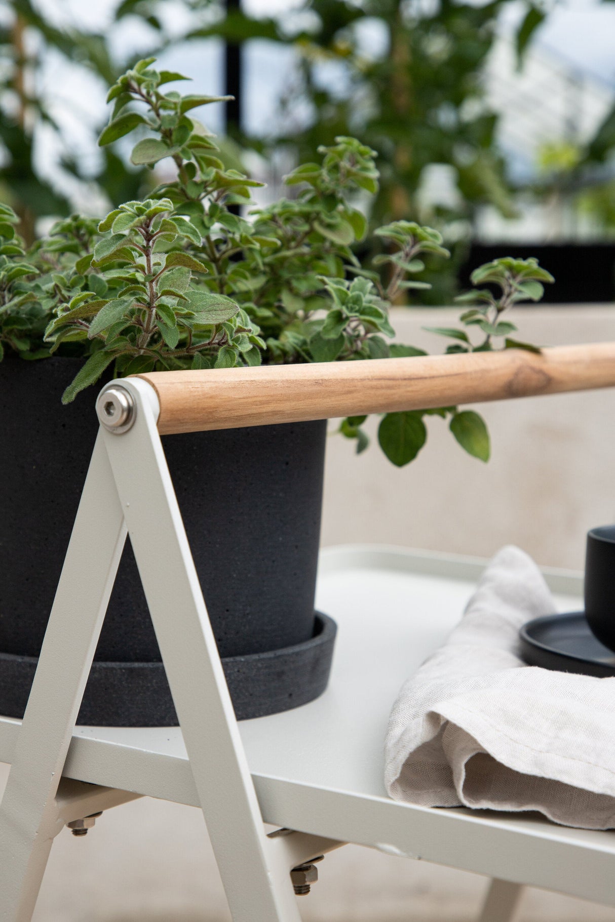 Clarin Outdoor - Beistelltisch - beige/Stahl - Outdoor - Beistelltische - ALVAHOME