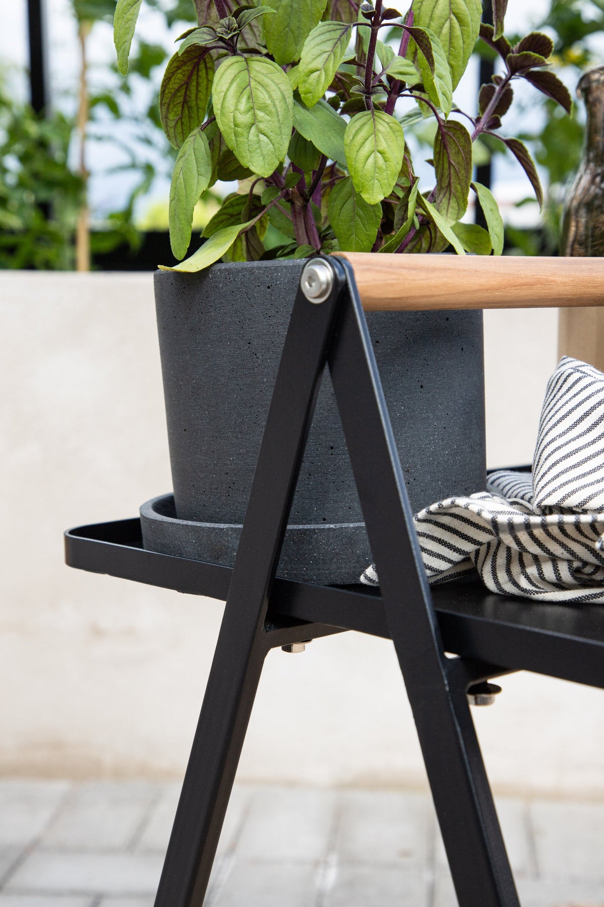 Clarin Outdoor - Beistelltisch - schwarz/Stahl - Outdoor - Beistelltische - ALVAHOME