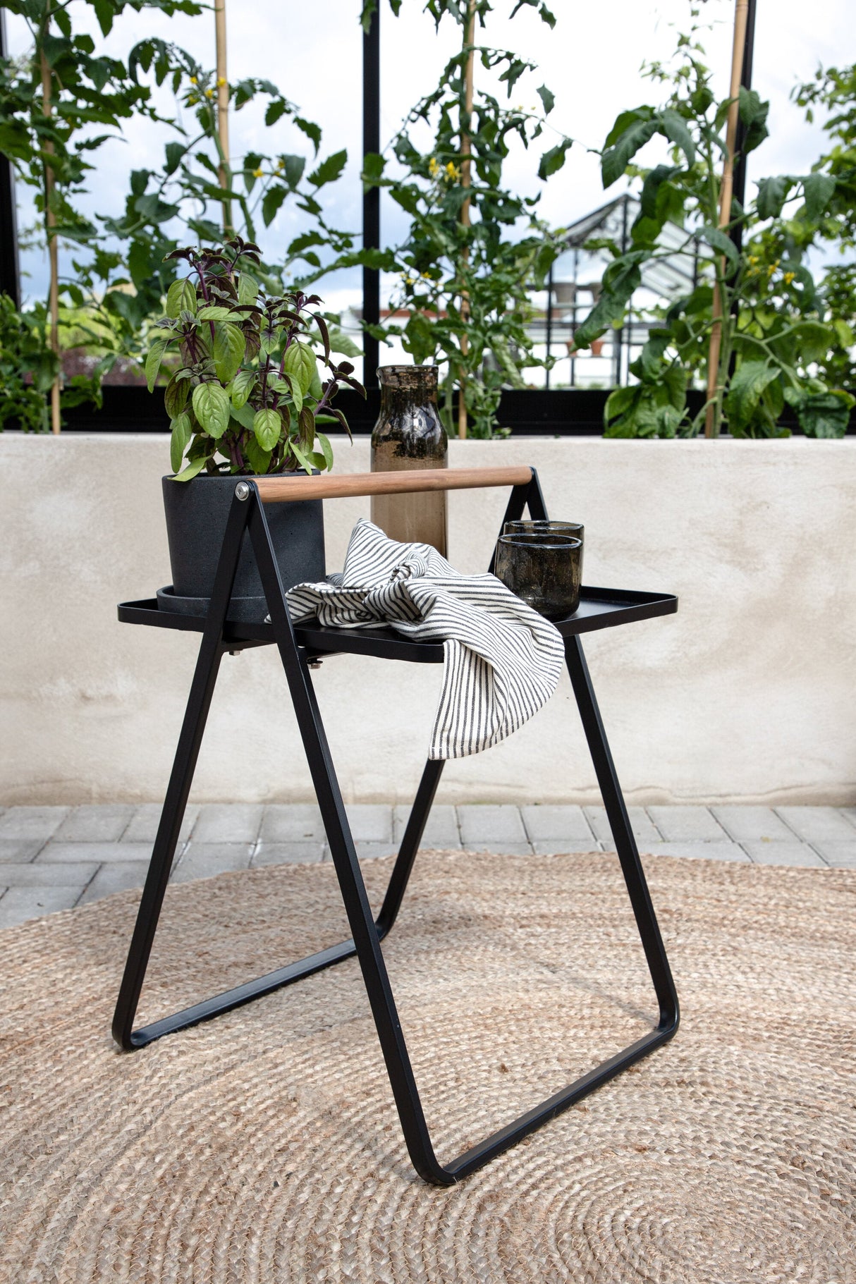 Clarin Outdoor - Beistelltisch - schwarz/Stahl - Outdoor - Beistelltische - ALVAHOME