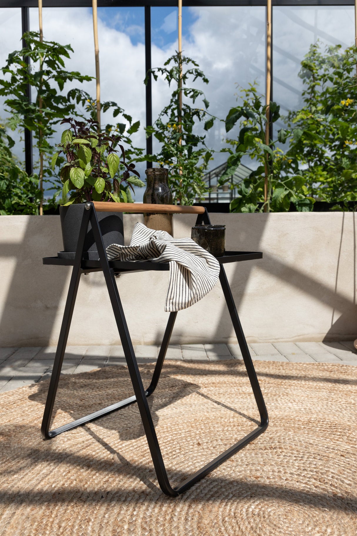 Clarin Outdoor - Beistelltisch - schwarz/Stahl - Outdoor - Beistelltische - ALVAHOME