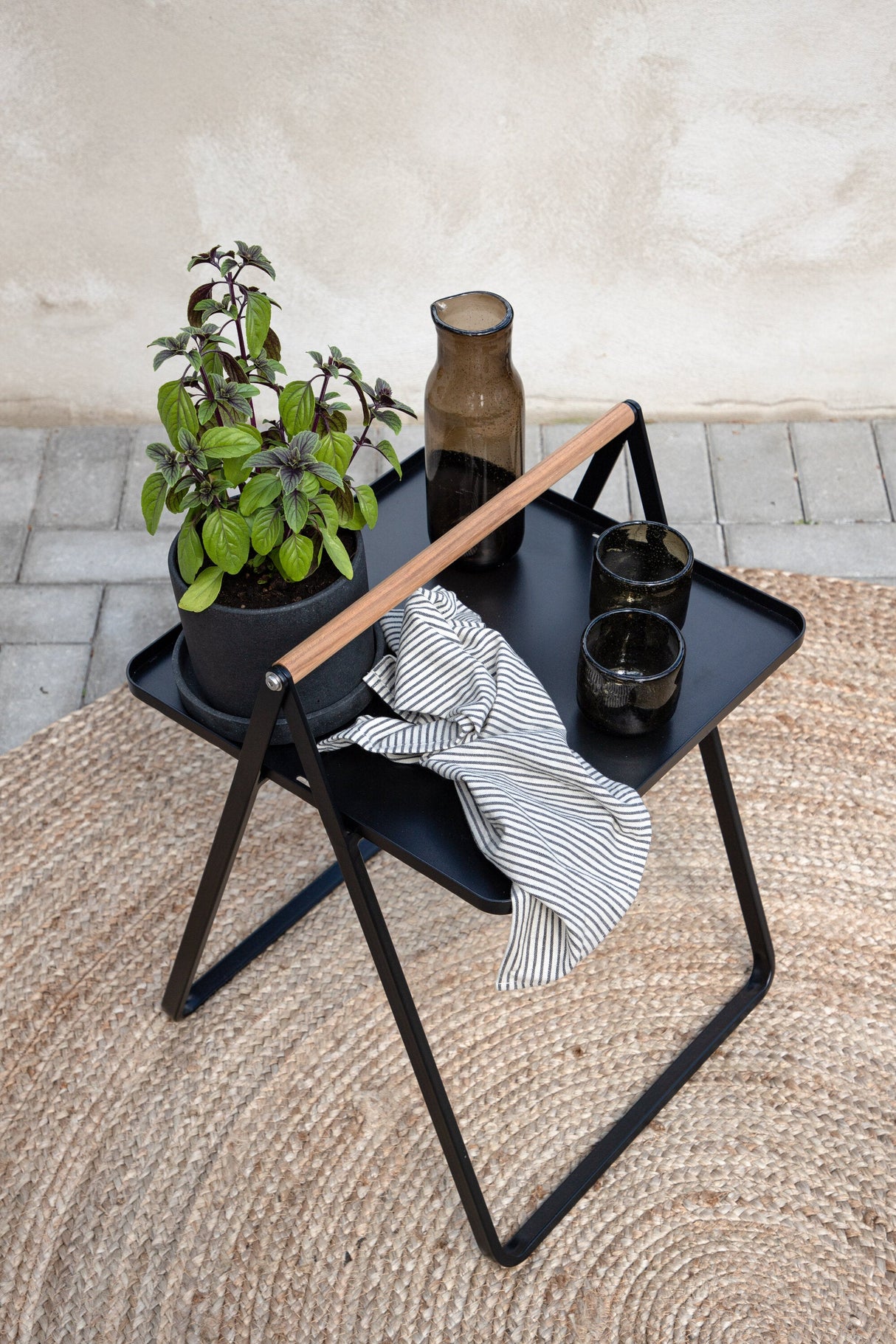 Clarin Outdoor - Beistelltisch - schwarz/Stahl - Outdoor - Beistelltische - ALVAHOME