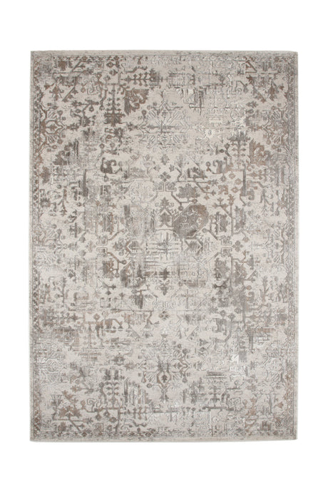 Cleo Wohnzimmerteppich - silber/Polyester - Wohnzimmerteppiche - ALVAHOME