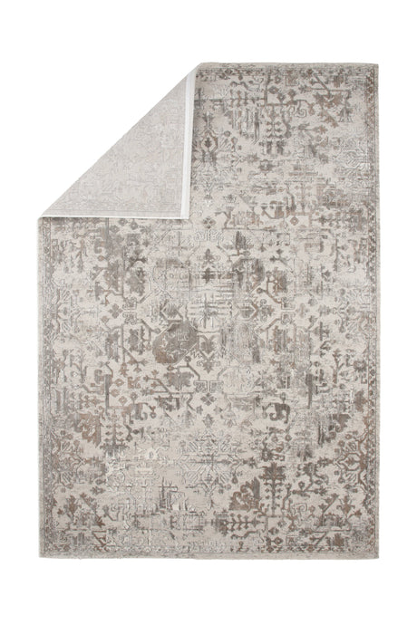 Cleo Wohnzimmerteppich - silber/Polyester - Wohnzimmerteppiche - ALVAHOME